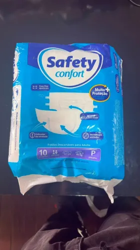 Fralda Safety Confort Tamanho P com 10 Unidade