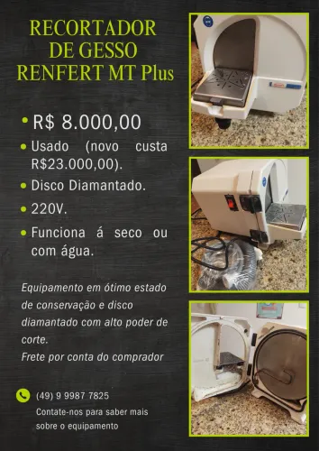 Recortador de Gesso Renfert MT Plus