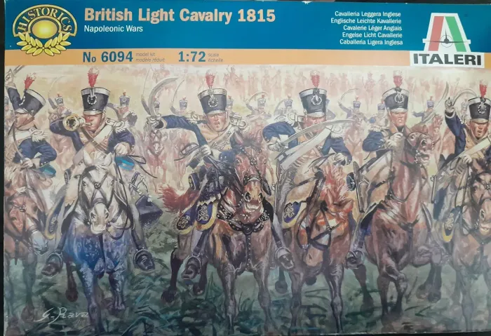 Plastimodelismo guerras Napoleônicas cavalaria britânico