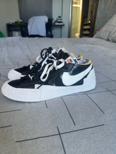 tênis nike blazer low sacai black patent leather 42.5