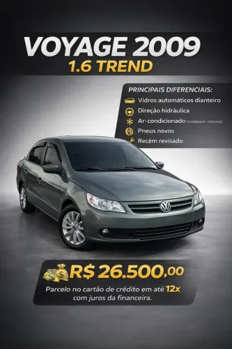Volkswagen Voyage Trend 1.6 MI Total Flex 8V 4P 2009