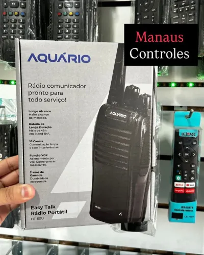 Dinheiro ou Pix Rádio Comunicador Aquário