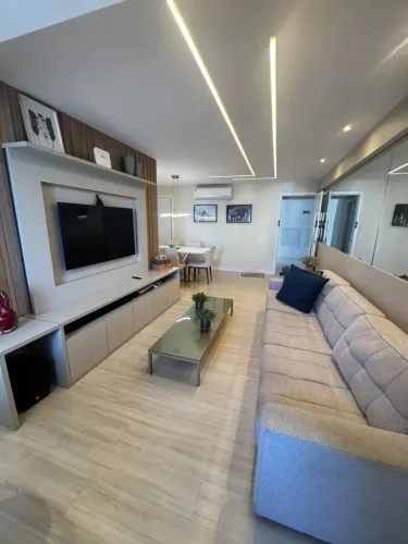 Belissimo Apartamento Mobiliado 3/4 Sendo 02 Suites 109m² No Residencial Ravissant