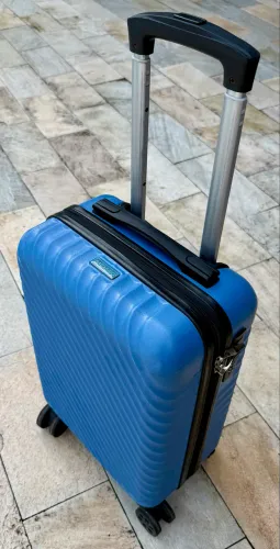 Mala de Bordo Bagaggio Lagos 18" 10kg Azul Claro - Pouco Uso