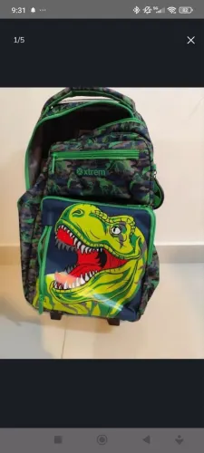 Mochila + Estojo -  Infantil Samsonite xtrem dinossauro nova