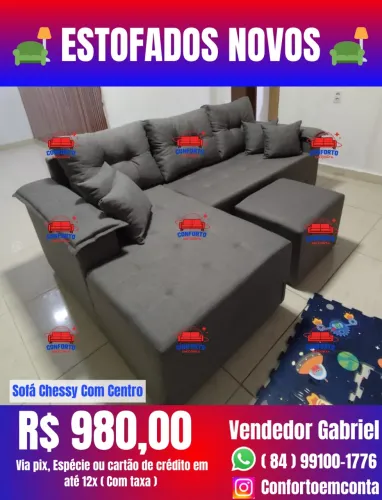 Sofá Chessy Com Centro Sofá L : *