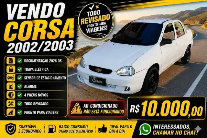 Chevrolet Corsa Sed.wind 1.0/millenium/classic VHC 2003