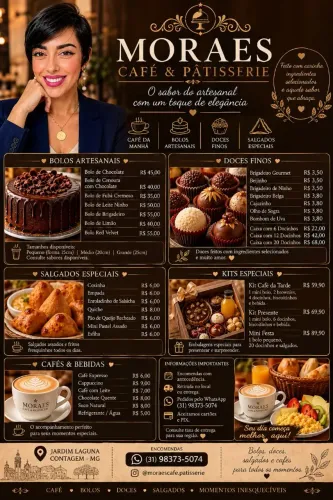 Kit café, festas, docinhos, bolos e salgados