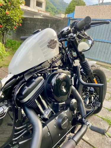 Harley-Davidson Forty-Eight 2017 Branca - Impecável, Customizada