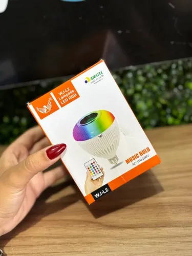 Lâmpada LED RGB com Caixa de Som - WJ-L2 LTOMEX