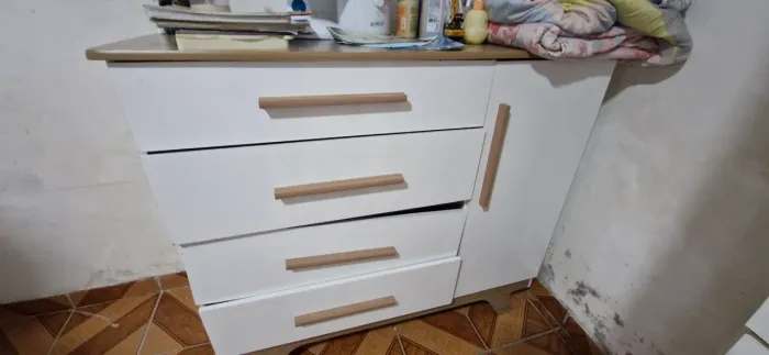 Kit Quarto de Bebê Completo (Berço + Guarda-Roupa + Cômoda)