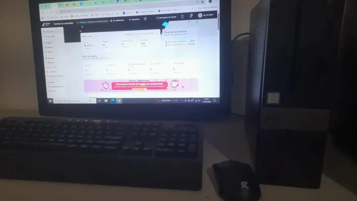 Desktop Dell Vostro 3470 Ssd 480 Geração 8 Memória 8 Gigas Ddr4 Teclado e Mouse Sem Fio