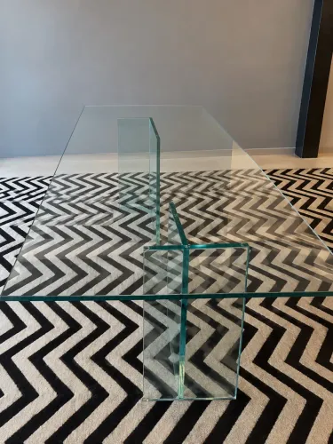 Mesa de Jantar 8 Lugares de Vidro