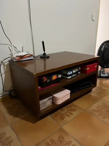 Móvel de madeira sapateira rack