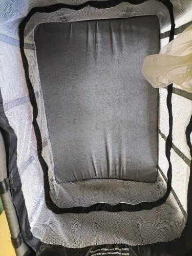 Berço Portátil Preto Galzerano - Proteção e Conforto para o Bebê