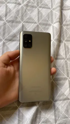 Sansung a71 128 gb 6 de ram prata novo digital na tela tudo
