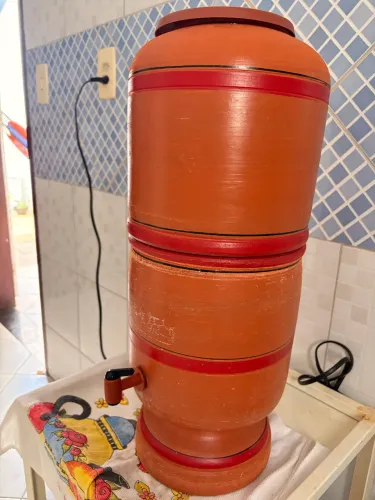 Filtro de Barro 12L (6L em cima + 6L embaixo) 1 vela