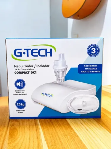Nebulizador G-Tech Compact DC1 - NOVO, LACRADO (nunca usado)