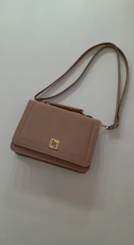 Bolsa Transversal Nude Clássica 