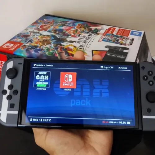 switch oled smash bros desbloqueado 128gb olxpay