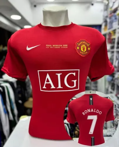 Camisa Manchester United CR7 retrô Vermelha