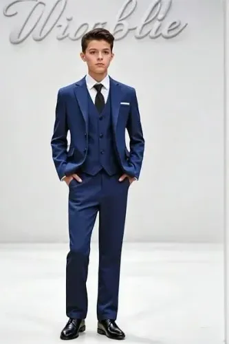 Terno Masculino Completo Azul (3 Peças) - Slim / Tamanho P 