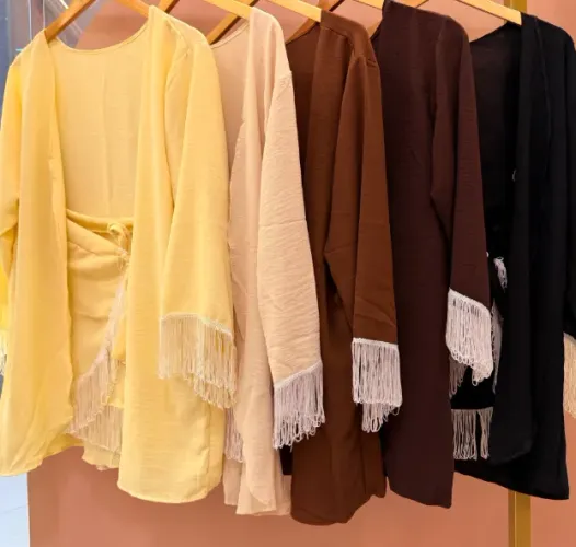 SAIDA DE PRAIA KIMONO+SAIA COR BEGE