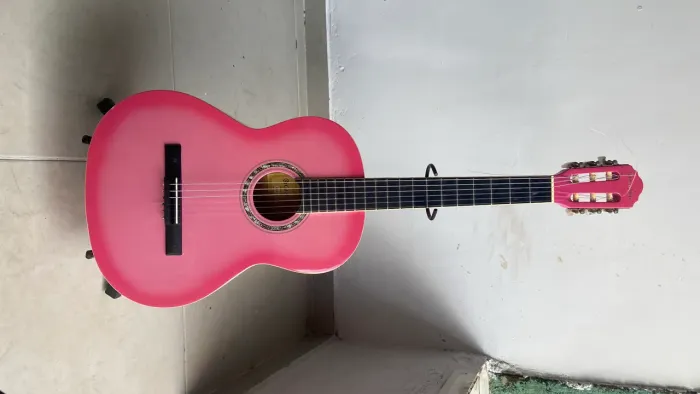 Violão Giannini GCX-15 PK Rosa cordas novas bem conservado