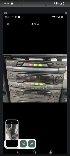 Som gradiente anos 90 com 2 caixa original 