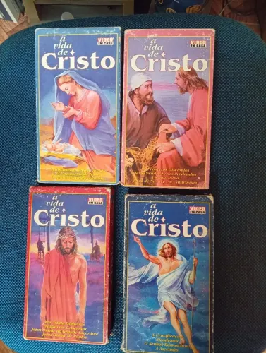 Coleção A vida de Cristo com 4 fitas VHS