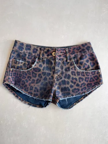 Short feminino Trama estampa animal / 34
