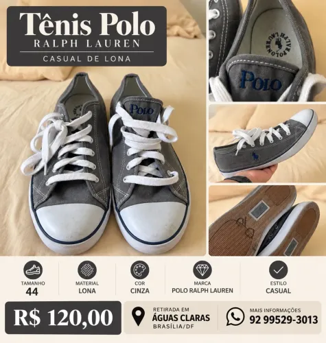 Tênis Polo Ralph Lauren Casual - Tam. 44 - R$ 120