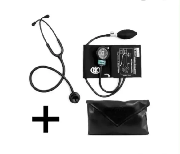 Kit Bic (estetoscópio + esfigmomanômetro) Semi Novo