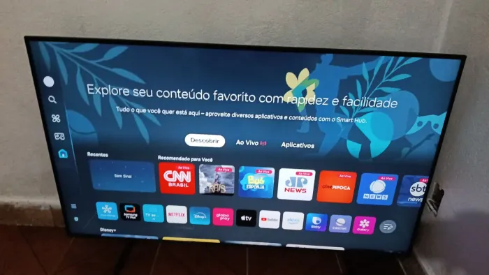 Tv Samsung 50 polegadas cristal 4k Alexa integrada