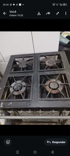 Fogão funcionando perfeitamente