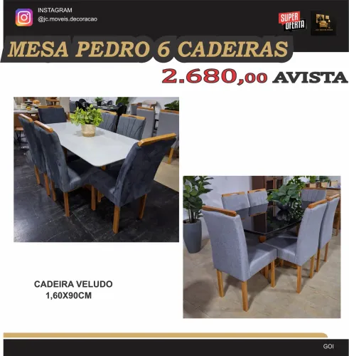 MESA PEDRO 6 CADEIRAS 