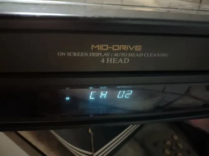 Aparelho videocassete fita VHS sharp