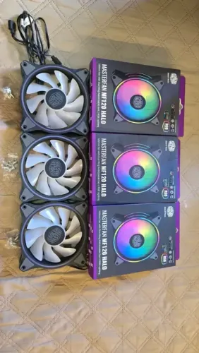 Kit 3 Fan Cooler Master MF120 HALO - Novissímas