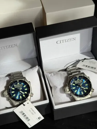 Relógio Citizen Aqualand JP2000 Azul Novo