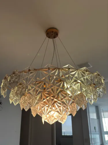 Lustre de teto moderno com Cristais
