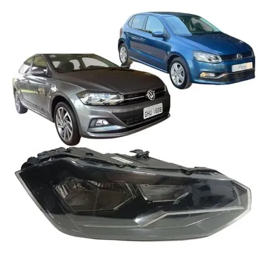 Farol Polo / Virtus 2016 a 2021 Lado Direito Friso Cromado 