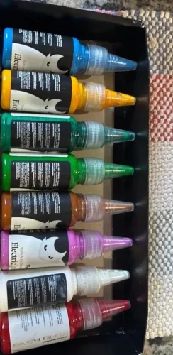 Tintas para tatuagem elétrica ink e esy glow