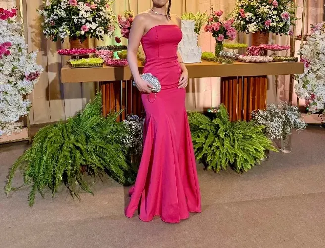 Vestido Sereia Rosa