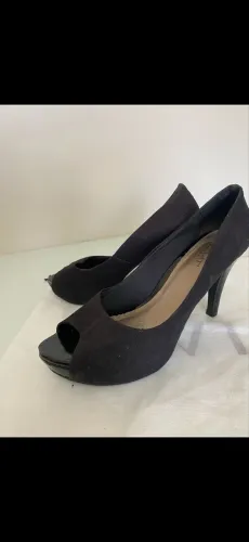 Sapato Peep toe Preto Mr Cat 38