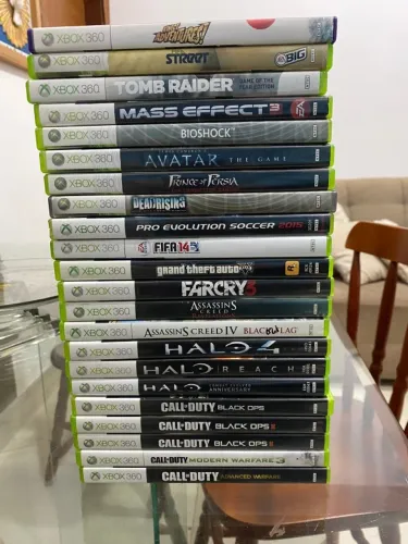 LOTE COM 25 JOGOS ORIGINAIS DE XBOX 360