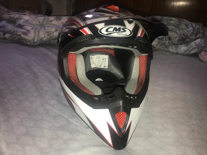 Capacete Cross cms raridade zerado em promoção 