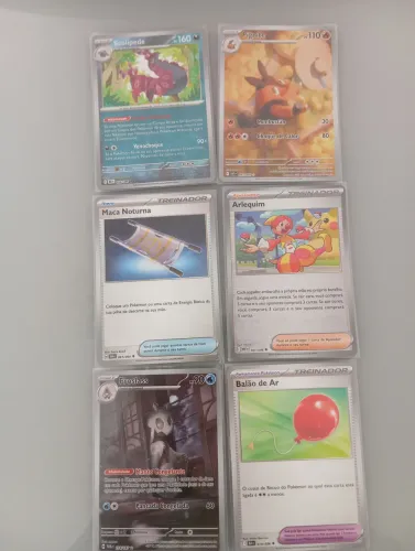 Pignite,froslass,arlequim e scolipede pokebol,maca noturna e balão de ar 