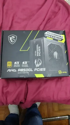 Fonte PC msi mag a850gl pciex 5.0 850W