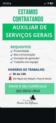 Camareira com experiência 