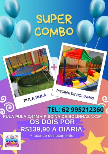 Pula pula+ piscina de bolinhas